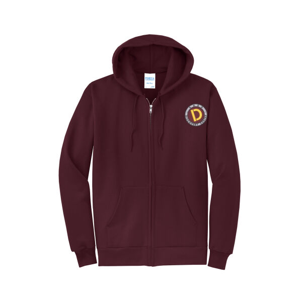 Discovery Embroidered - Core Fleece Full Zip Hooded Sweatshirt Thumbnail